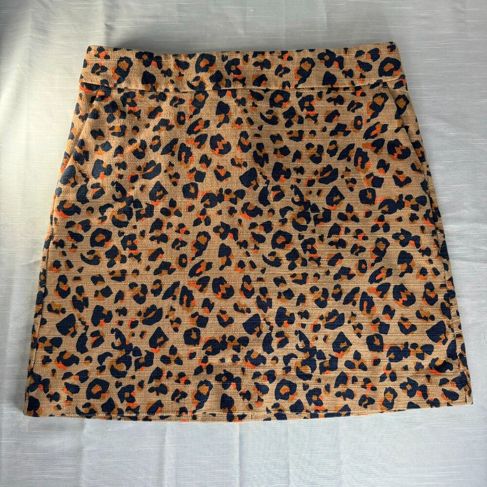 Ann Taylor Loft Outlet Leopard Animal Print Skirt LOFT casual